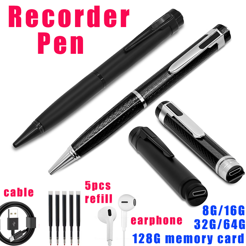 Voice Recorder Pen - Cyfrowy dyktafon aktywowany piórem 8G-128G Mini