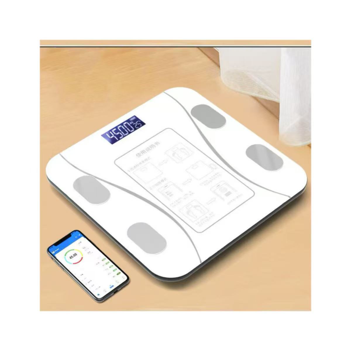 Body Fat Scale Smart - Inteligentna bezprzewodowa cyfrowa waga łazienkowa z