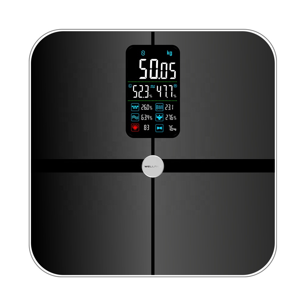 Body Fat Scale Smart - Inteligentna waga elektroniczna mini, tania, analizator