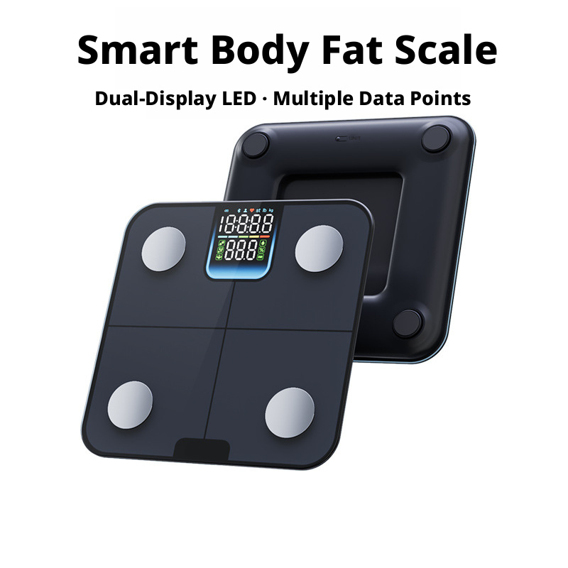 Body Fat Scale Smart - Najlepsza osobista waga łazienkowa z hartowanego