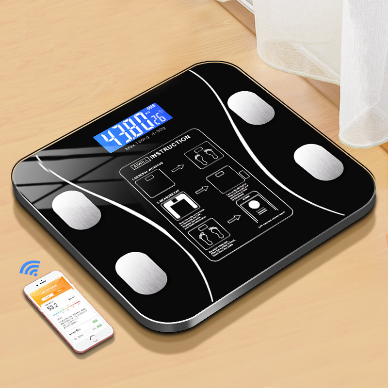 Body Fat Scale Smart - Inteligentna bezprzewodowa cyfrowa waga łazienkowa do