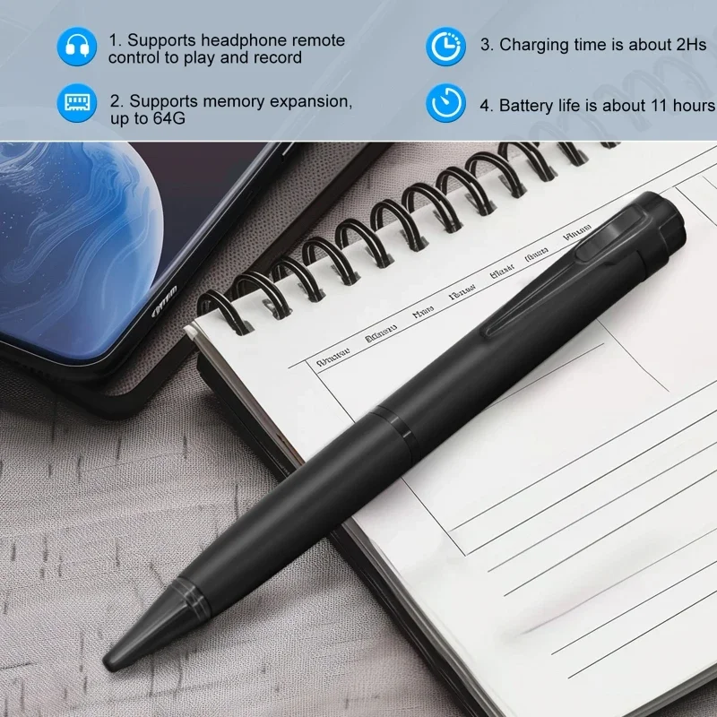Cyfrowy dyktafon aktywowany pi – Voice Recorder Pen recenzja i cena